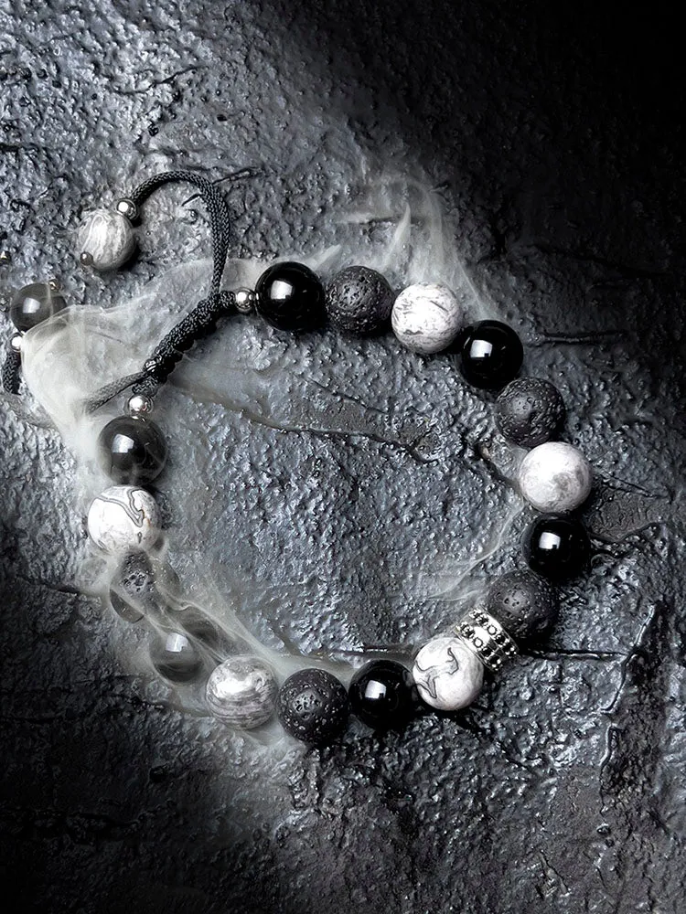 Obsidian Volcanic Stone Bracelet Jewelry Bracelets