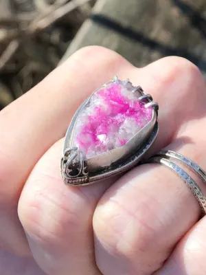 Pink Cobalto Calcite Statement Ring