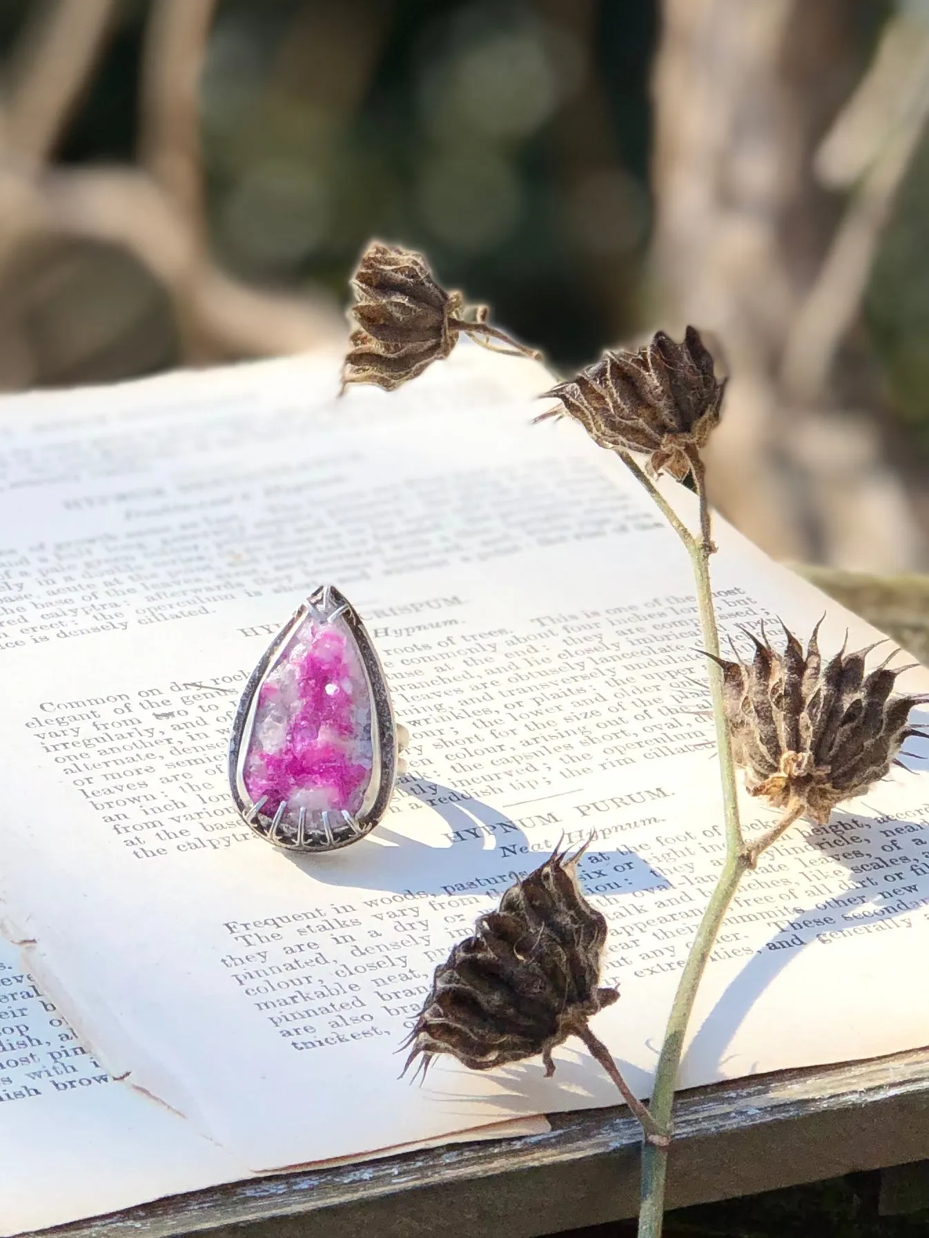 Pink Cobalto Calcite Statement Ring