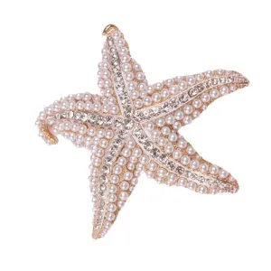 Pre Order:  Starfish Pearl Brooch