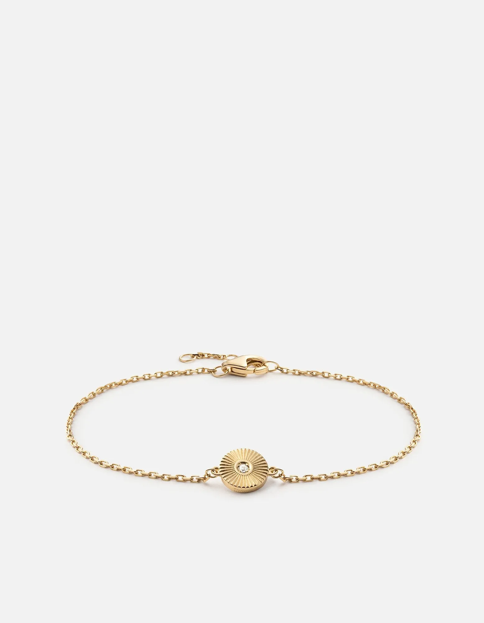 Rey Chain Bracelet, Gold Vermeil/Sapphire