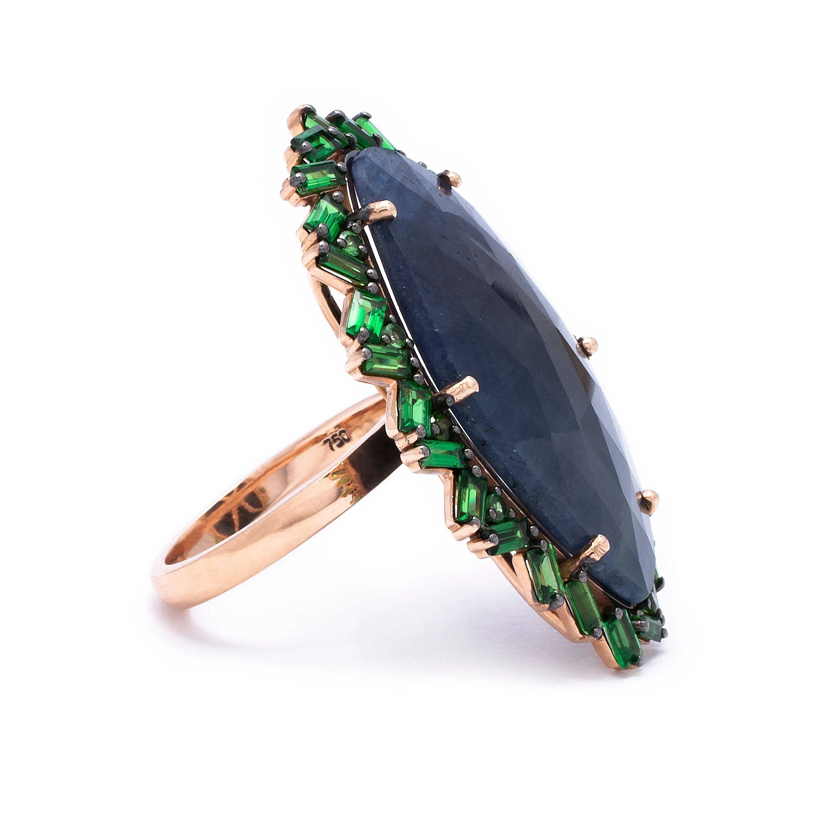 Sapphire & Emerald Cocktail Ring