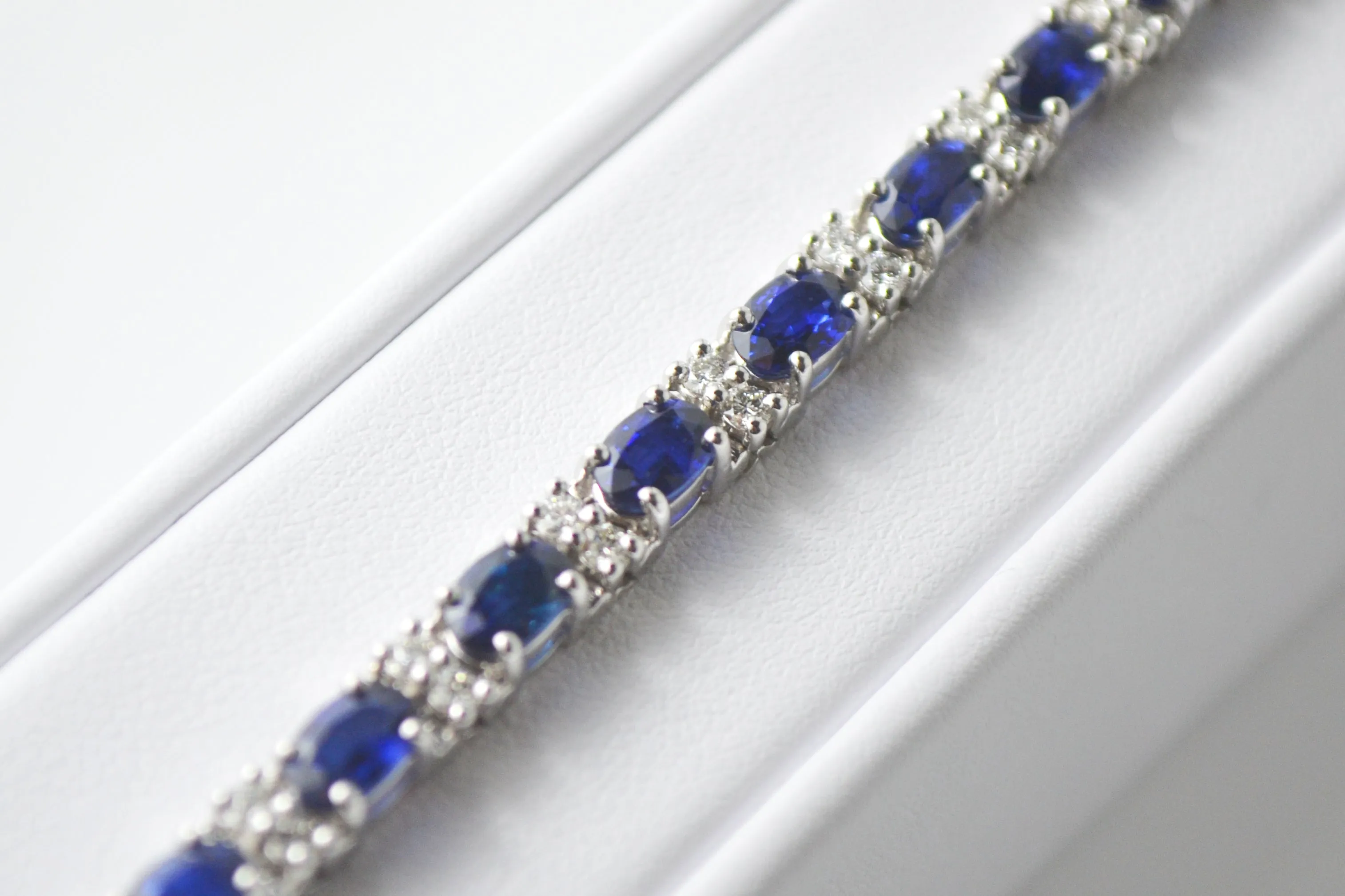 Sapphire and Diamond Tennis Bracelet