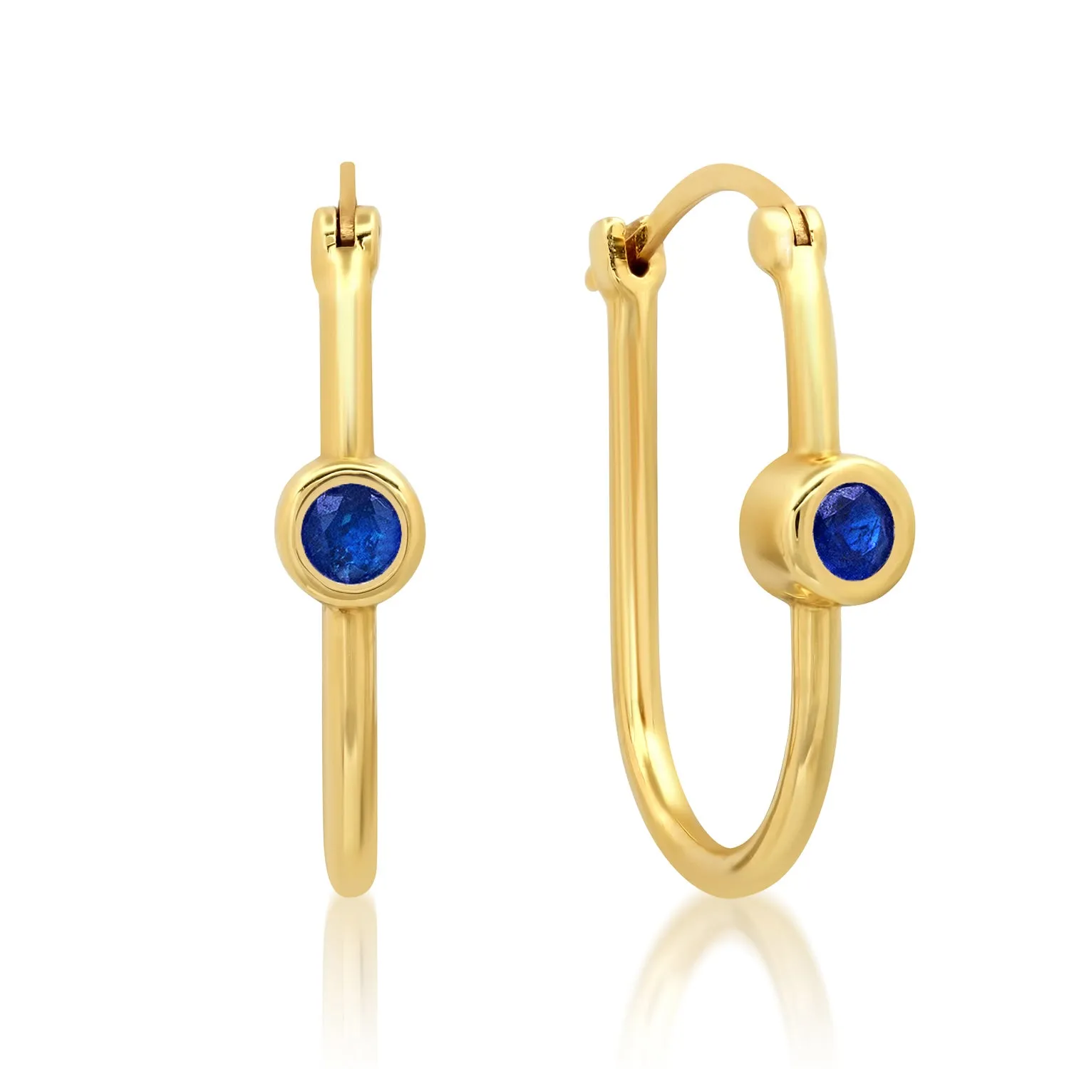 Sapphire Elongated Earrings