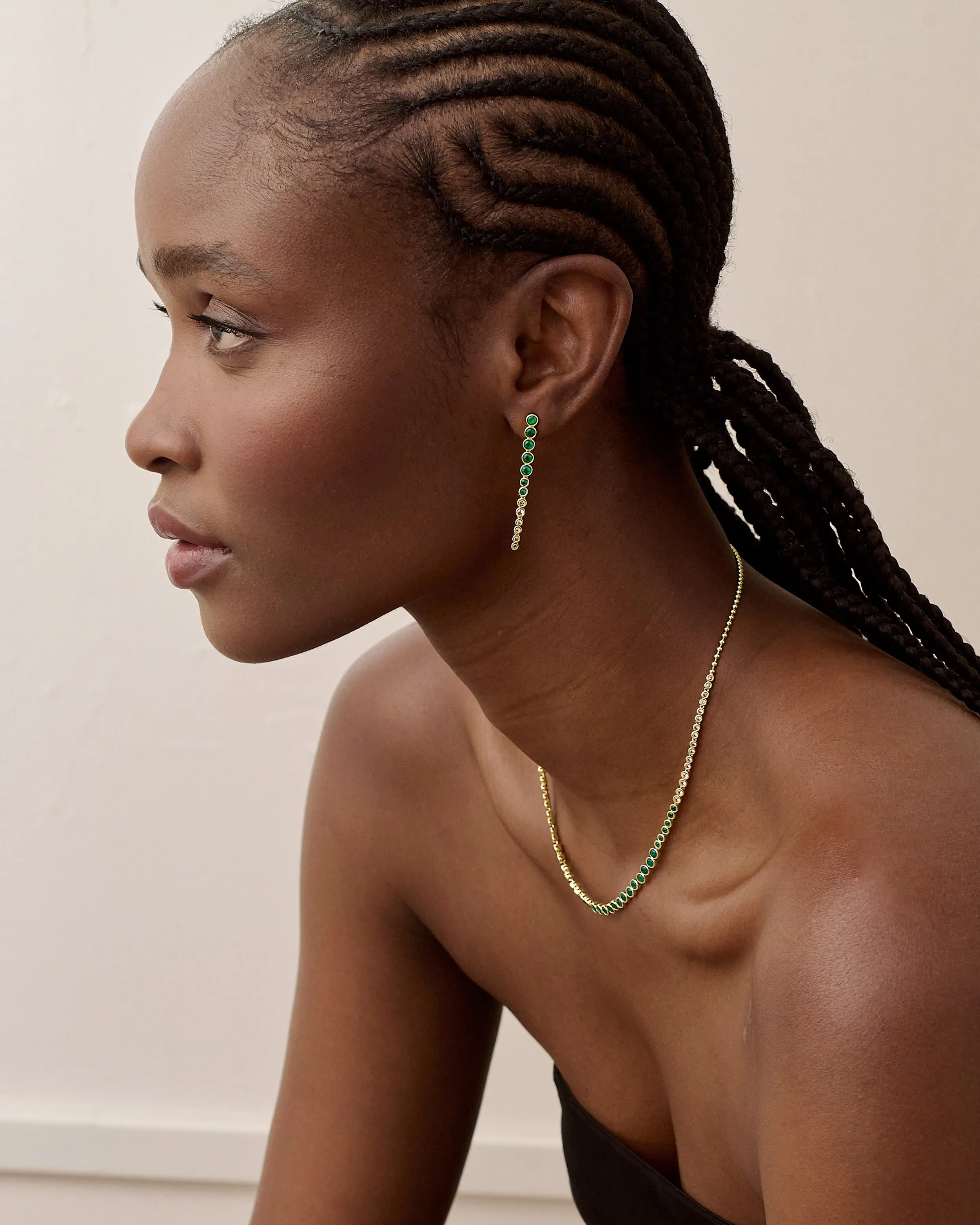 Serena Tennis Drop Earrings