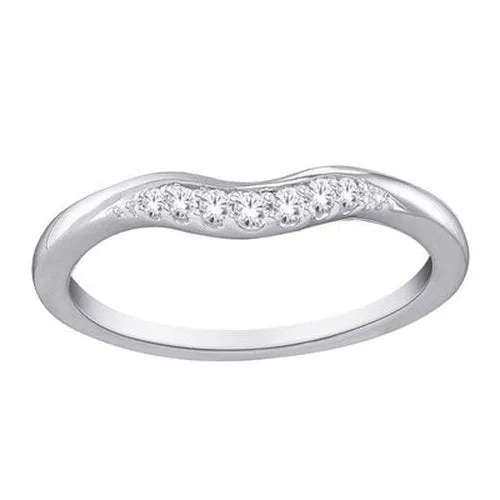 Shaped Diamond band .10ct