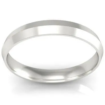 Simple Knife Edge Wedding Ring 3mm