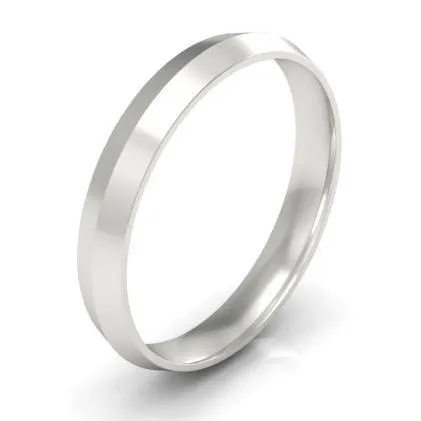 Simple Knife Edge Wedding Ring 3mm