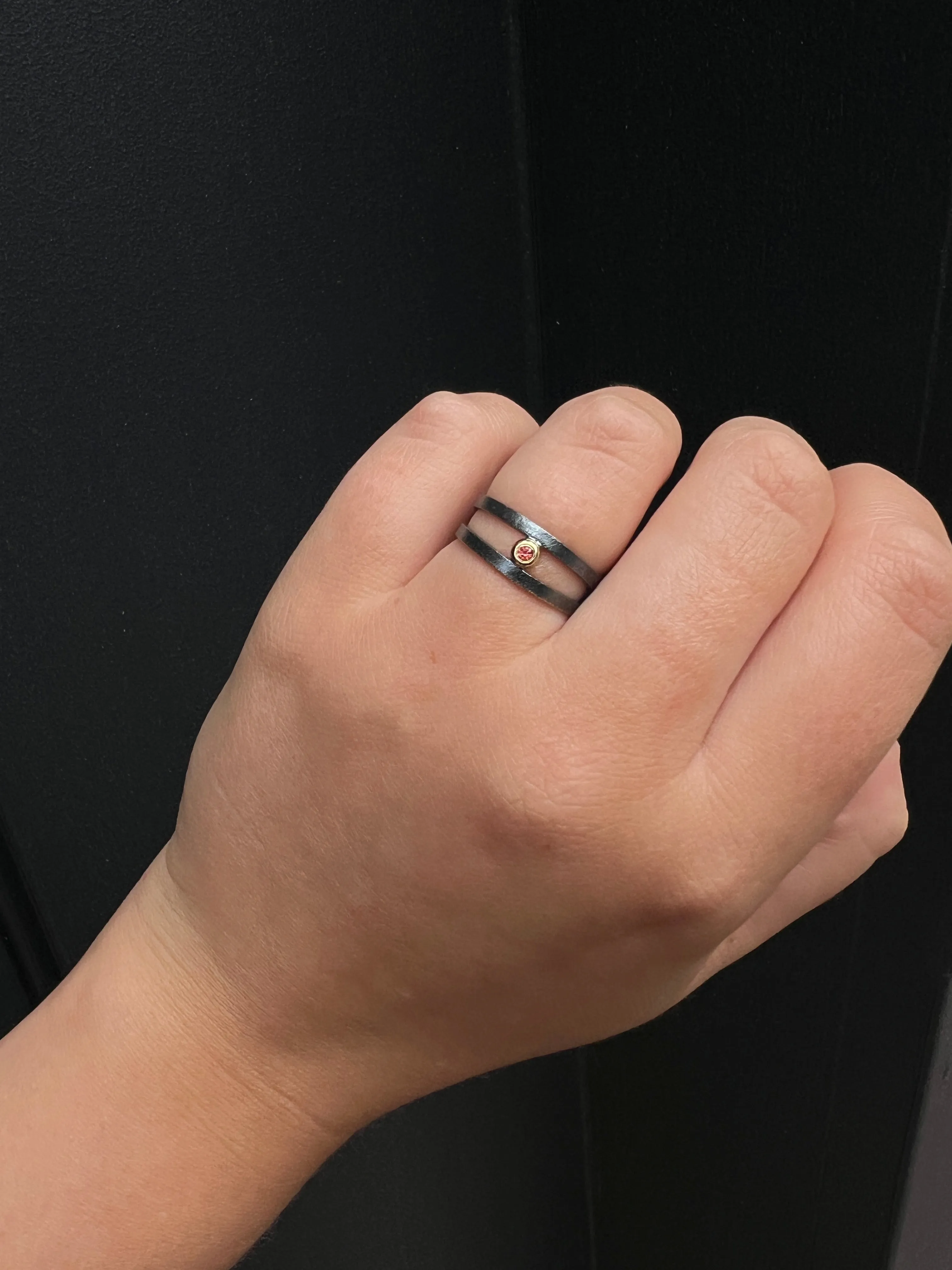 Single Sapphire Wrap Ring