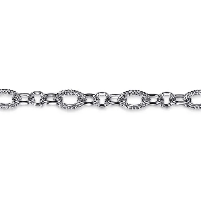 Sterling Silver Bujukan Link Chain Bracelet