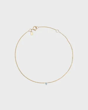 The Petite Aquamarine Birthstone Bracelet