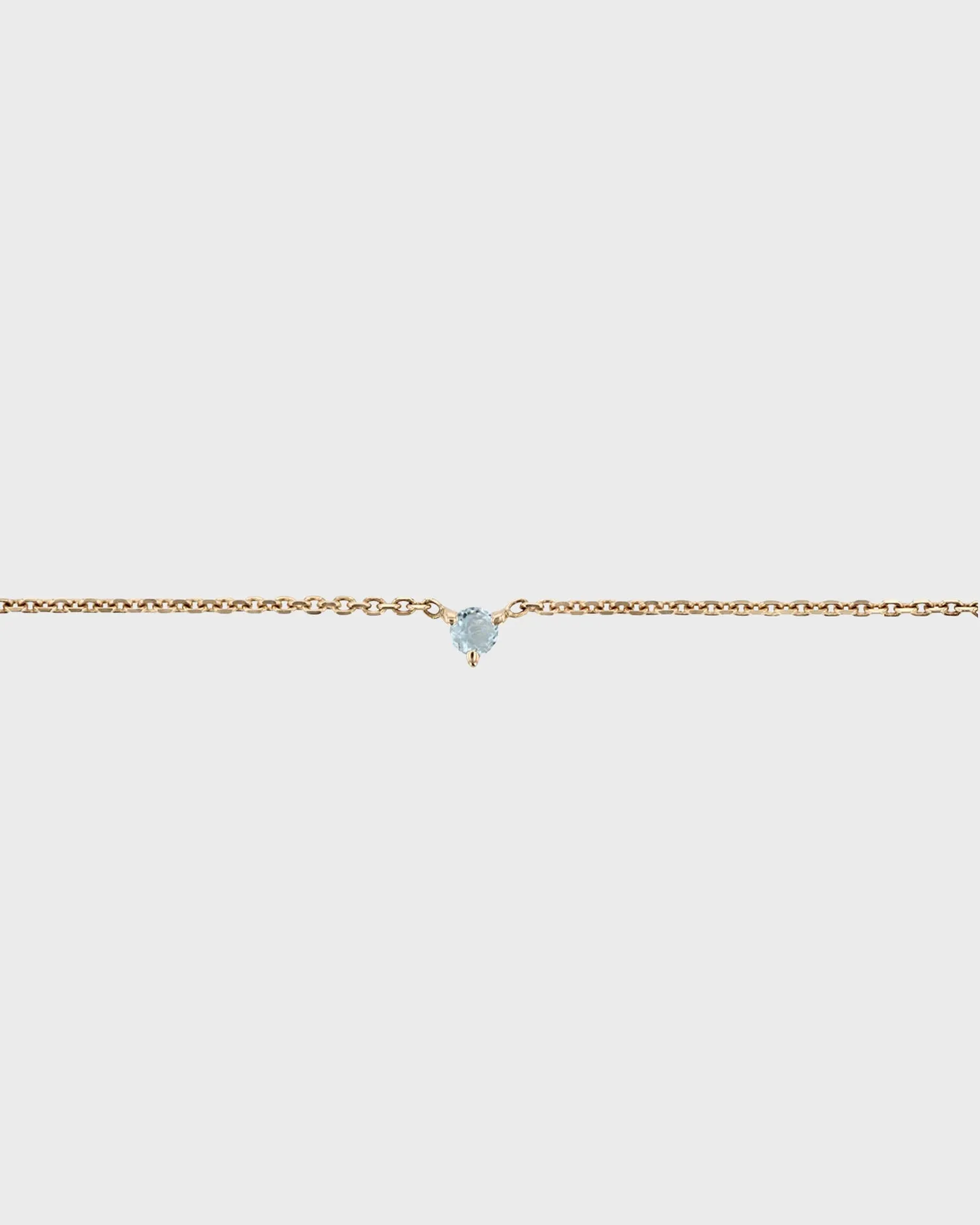 The Petite Aquamarine Birthstone Bracelet