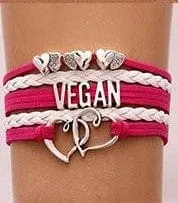 Trendy Vegan Multi-Layer Bracelet, Faux Leather in Variety of Colors and Charms