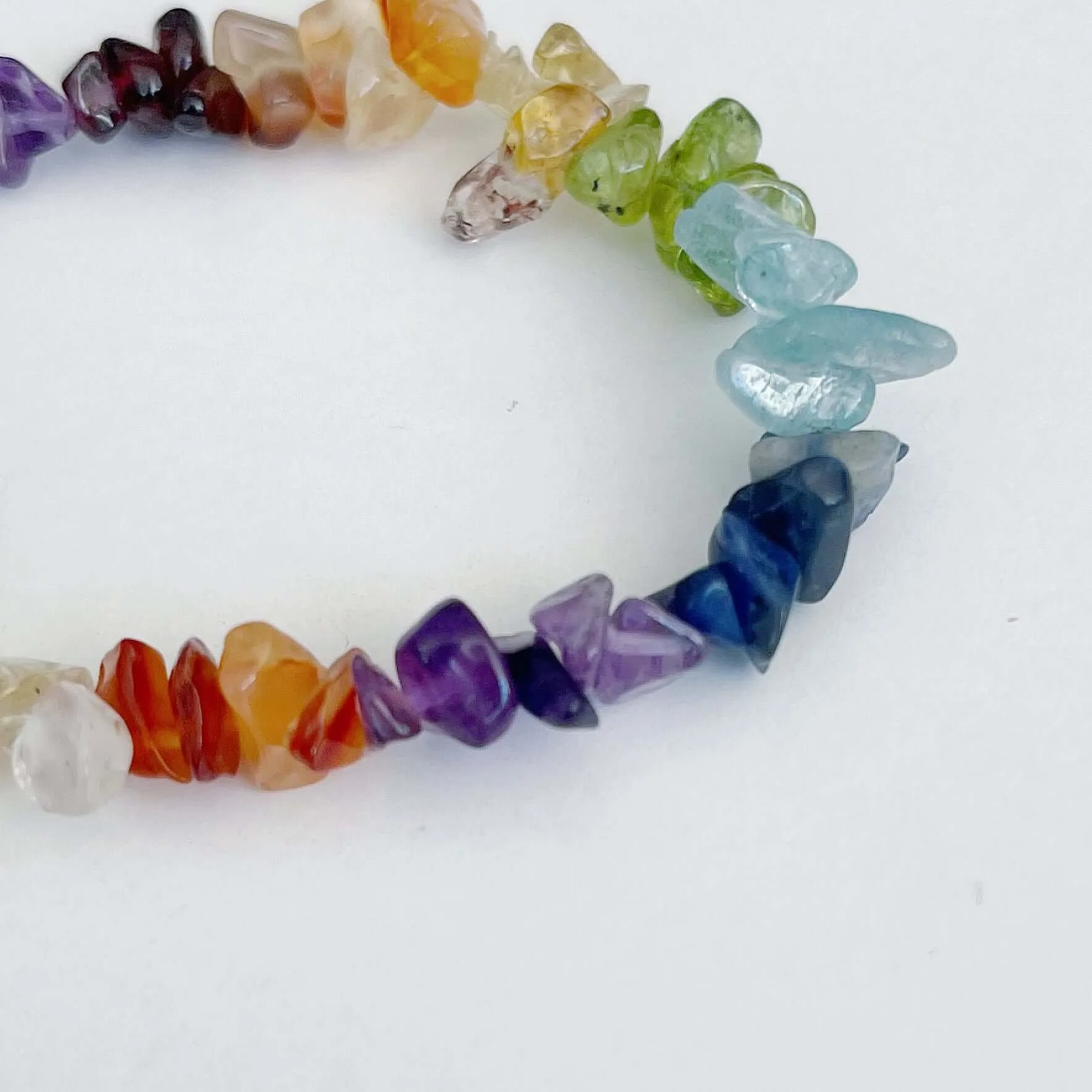 Tumbled Semi-Precious Stone Chakra bracelet