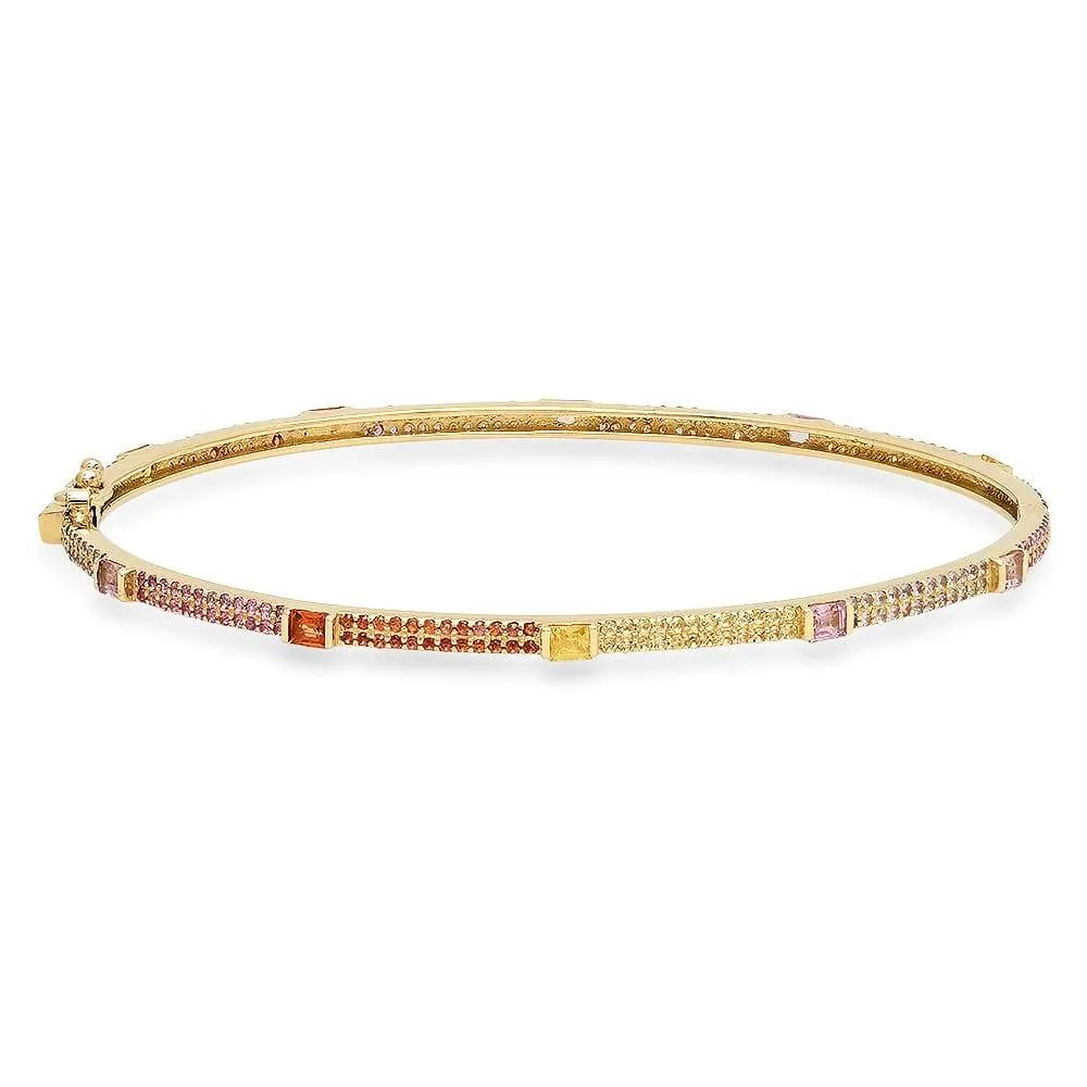 WARM RAINBOW SAPPHIRE BRACELET