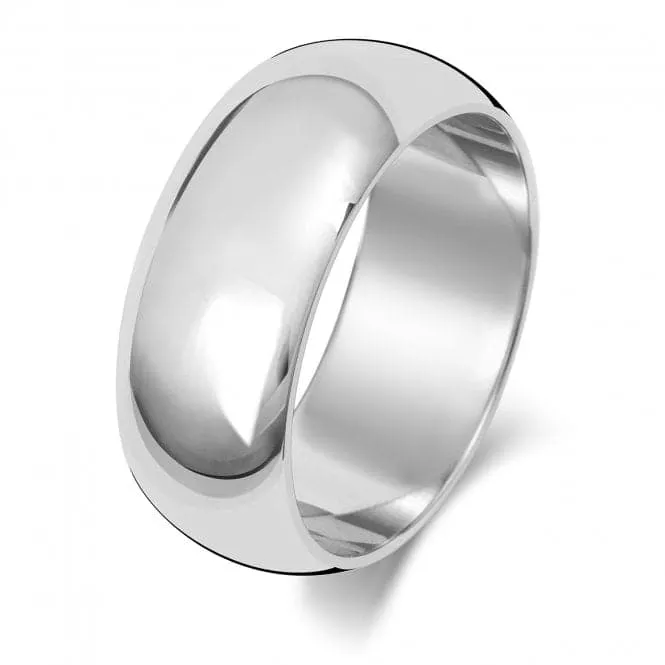 Wedding Band 9K D Shape 8mm-1.25 Wedding  Ring W108WL