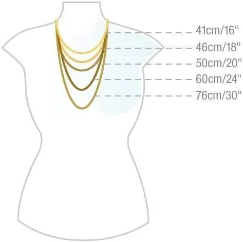 Women's Elegant and Classic 7-8mm Rice Shape Natural Pearl Necklace 46cm