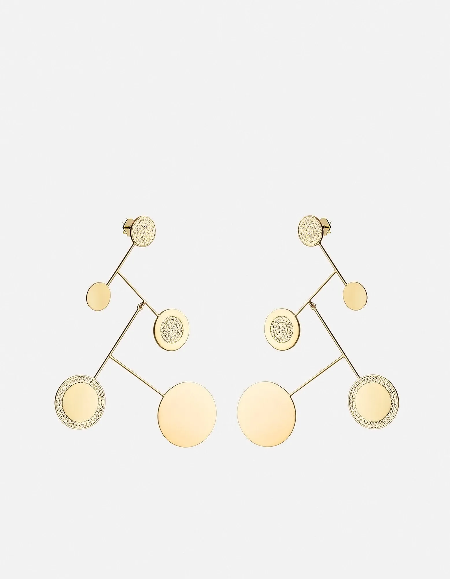 Xander Earrings, Gold Vermeil/Sapphire