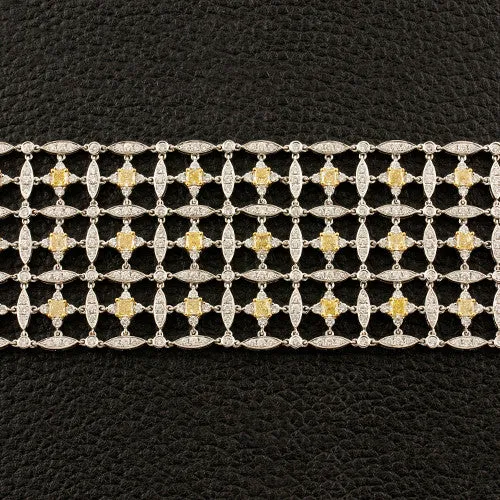 Yellow & White Diamond Luca Bracelet